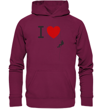 Lade das Bild in den Galerie-Viewer, Die Liebe zum Klettern - Unisex Basic Organic Hoodie
