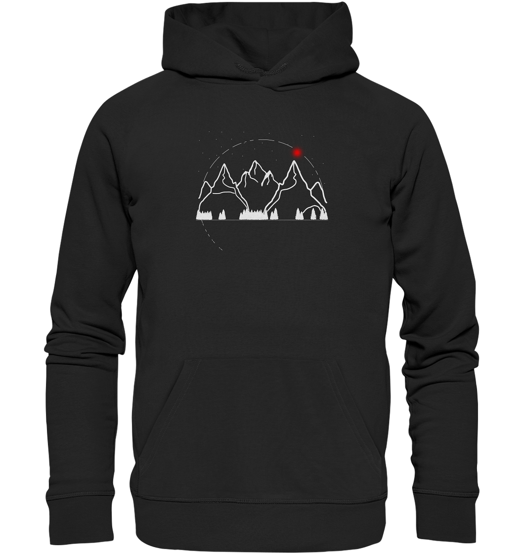 Abendmond am Berg - Unisex Premium Organic Hoodie