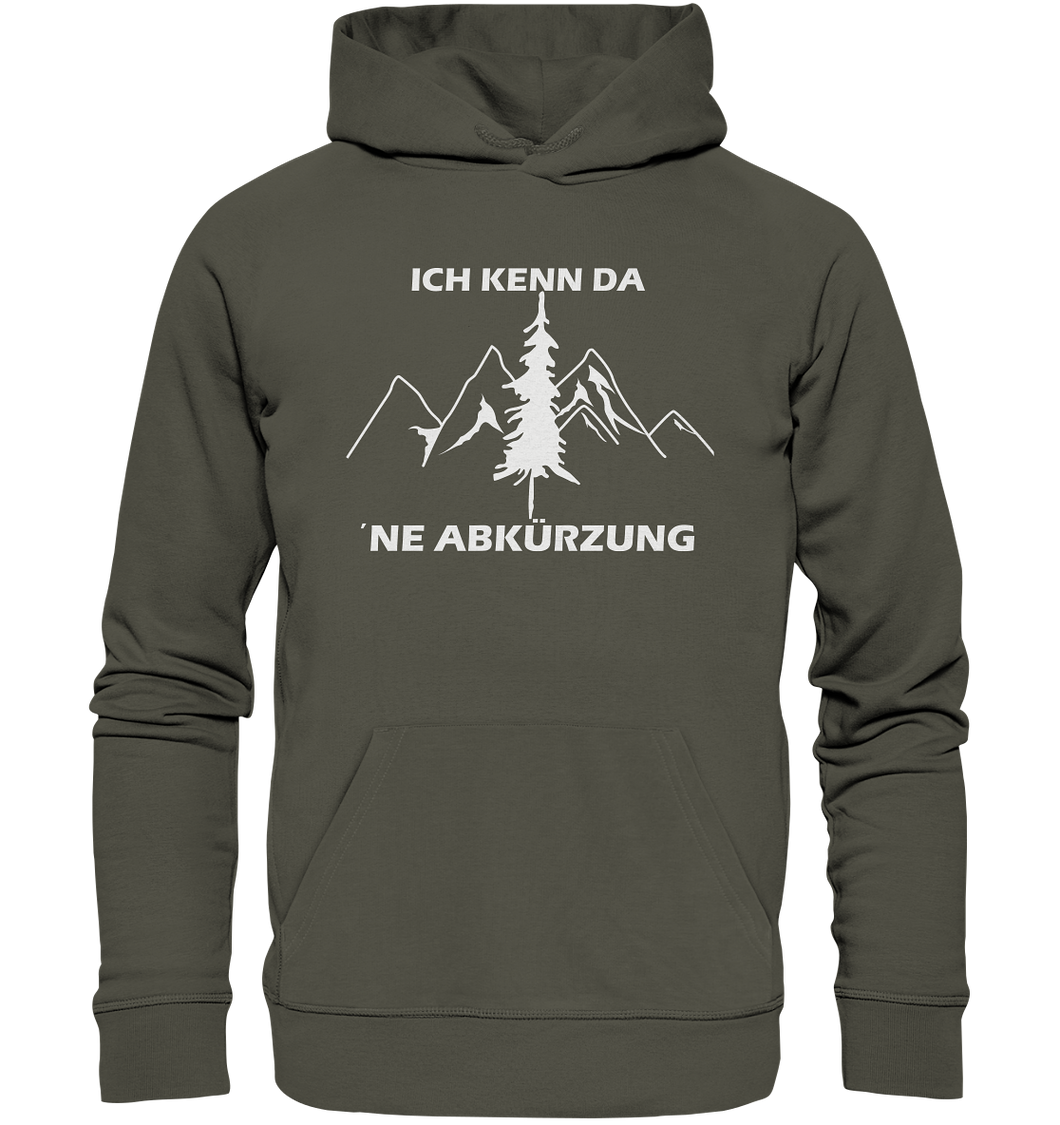 Ich kenn da ne Abkürzung - Unisex Premium Organic Hoodie