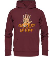 Lade das Bild in den Galerie-Viewer, Klettern ist mein Leben - Unisex Premium Organic Hoodie
