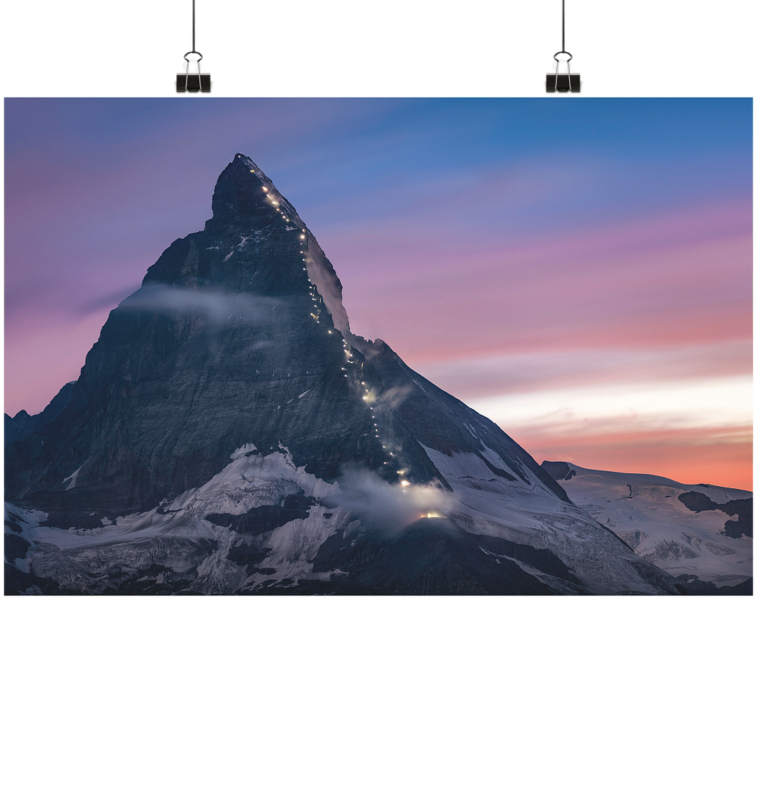 Das Matterhorn | Poster - Poster Din A2 (quer)